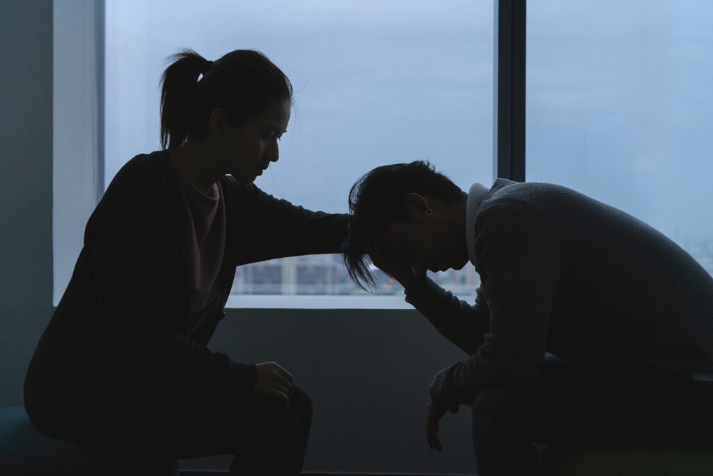 The couple addresses their issue.