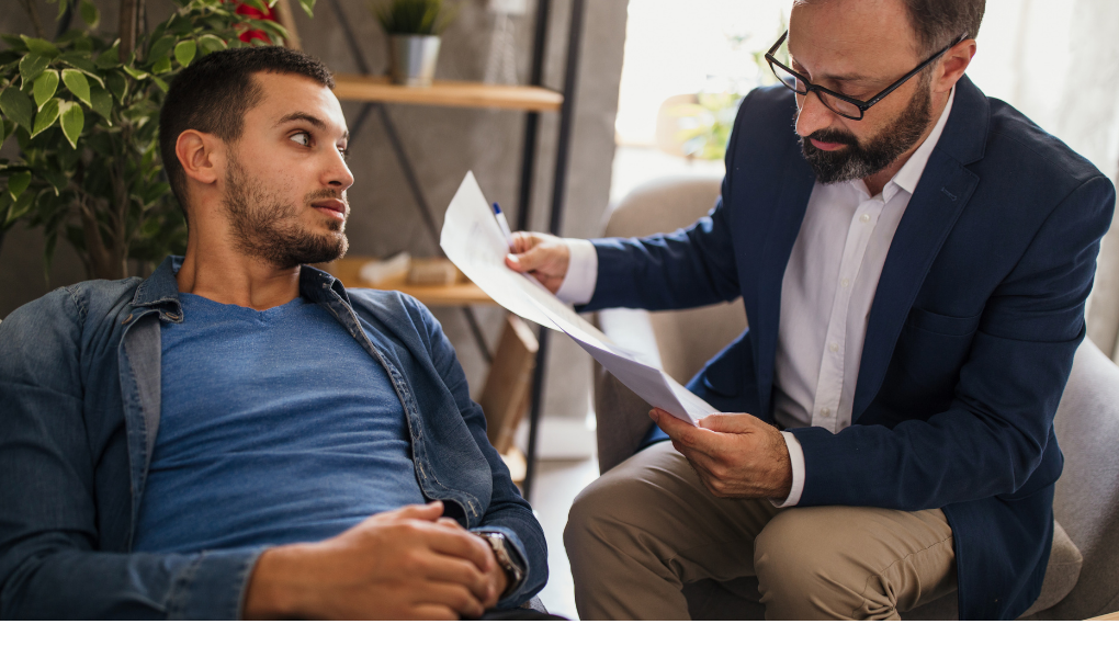 Doctor explaining treatment to a patient